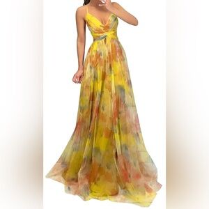 Elegant Multicolor Maxi dress